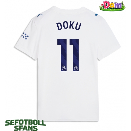 Manchester City Jeremy Doku #11 Tredje Tröja Kvinnor 2026-27 Kortärmad